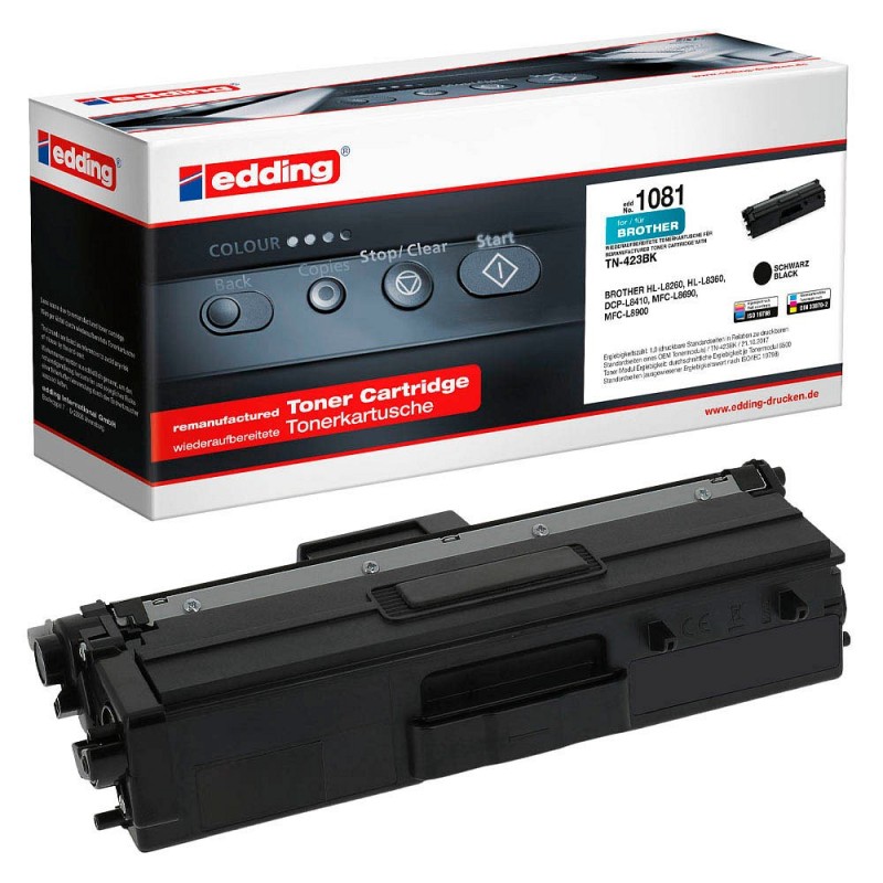 edding EDD-1081 schwarz Toner kompatibel zu brother TN-423BK